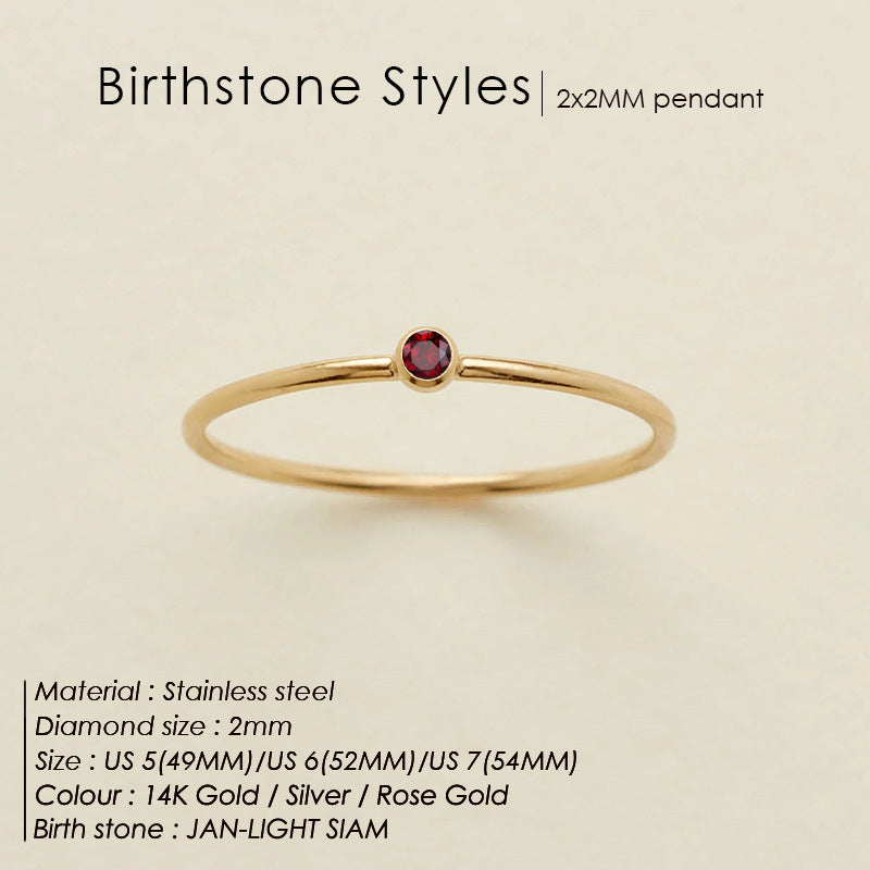 Wholesale Stainless Steel Zircon Ring
